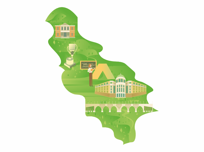 该地区的说明性照片